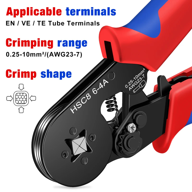 Electro Gadgets - HSC8 6-4A Ferrule Crimping Tool Tubular