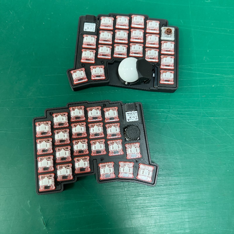 Wireless Keyboard Mini - NEW MoNa² Split Trackball Keyboard Custom