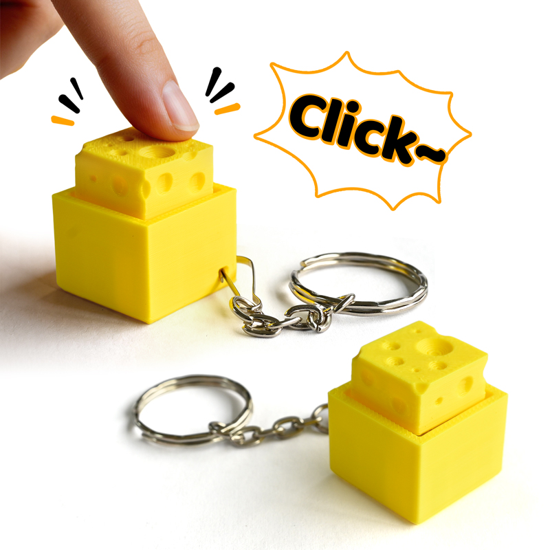 3D Printed Cheesy Key Fidget C - Electronics Latest Gadgets ulasan dan harga
