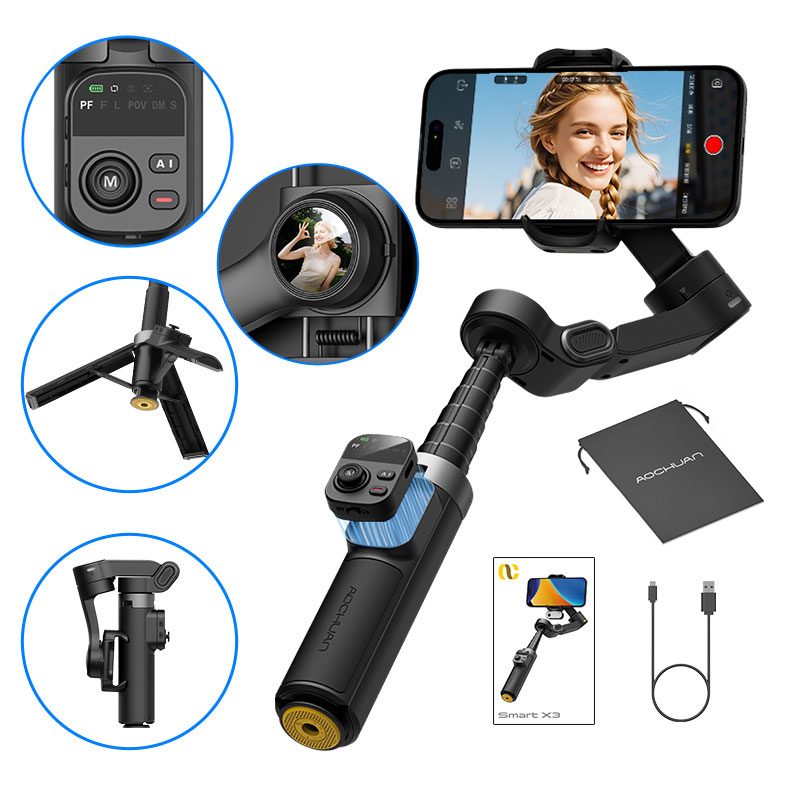 AOCHUAN Smart X3 360° Pan Rota - Auto Tracking Tripod ulasan dan harga