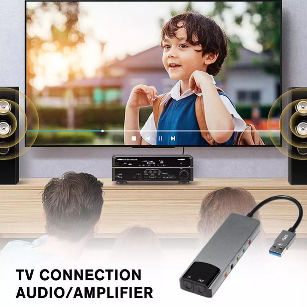 New USB Sound Card 7.1 5.1 Cha - Usb Sound Card External ulasan dan harga