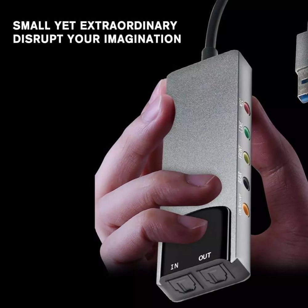 New USB Sound Card 7.1 5.1 Cha - Usb Sound Card External ulasan dan harga