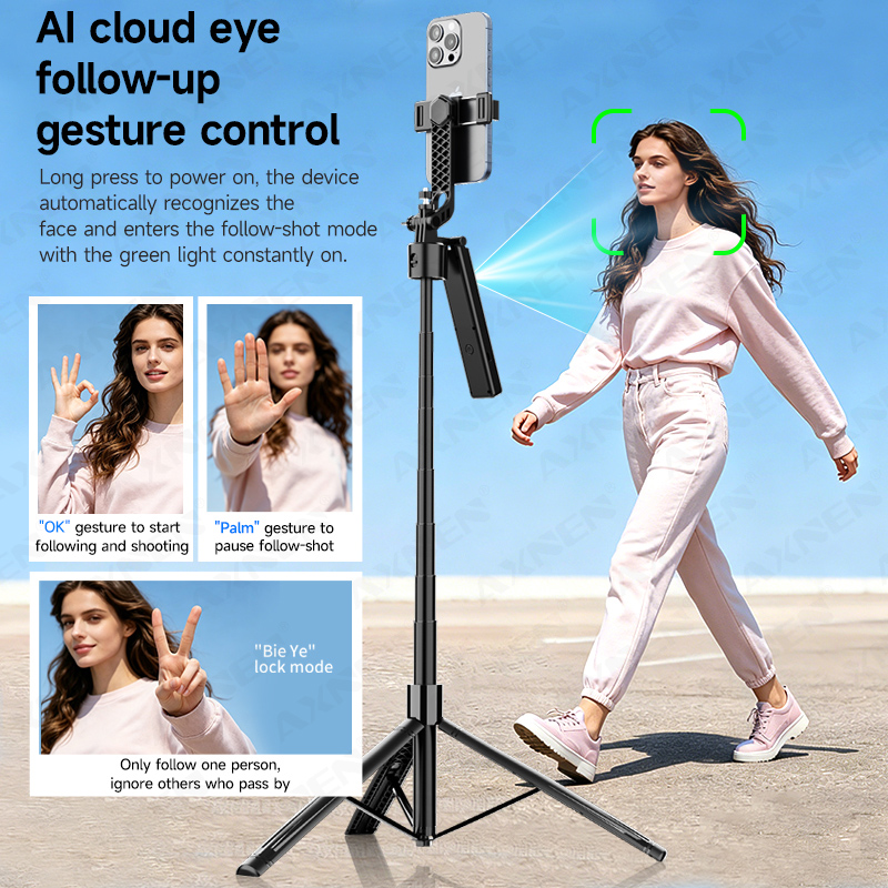 AI Tracking Gimbal Selfie Stic - Auto Tracking Tripod ulasan dan harga
