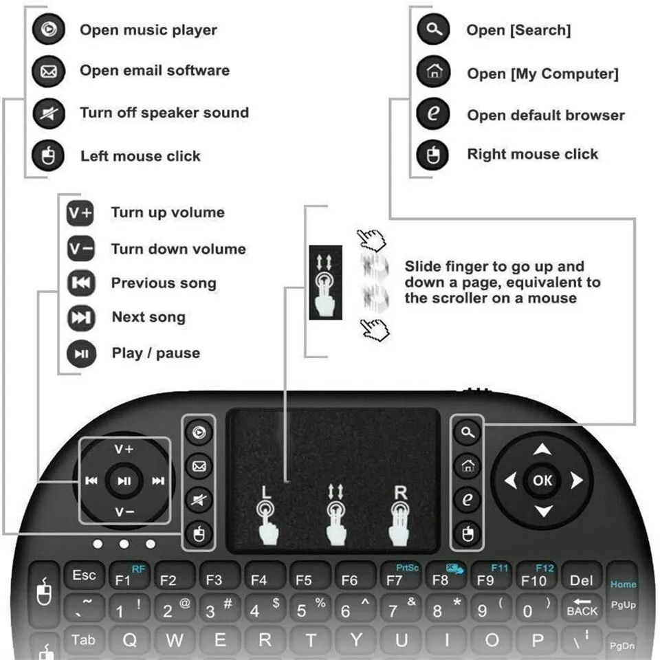 Mini Wireless Keyboard 2.4G No - Wireless Keyboard Mini ulasan dan harga