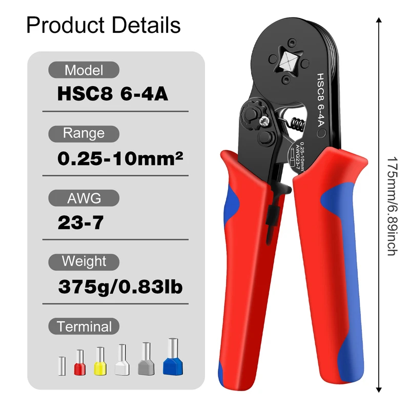 HSC8 6-4A Ferrule Crimping Too - Electro Gadgets ulasan dan harga