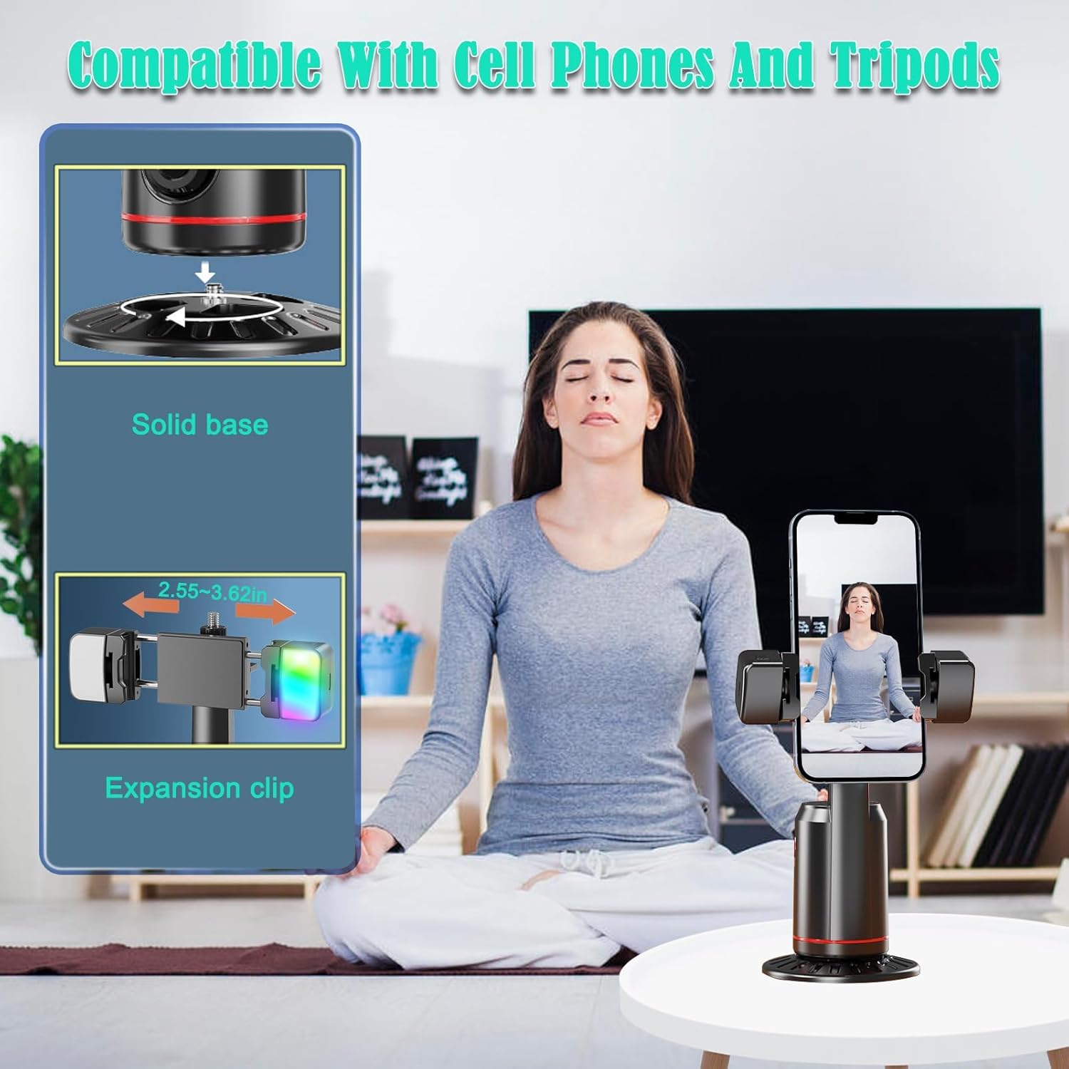 Auto Face Tracking Tripod 360° - Auto Tracking Tripod ulasan dan harga