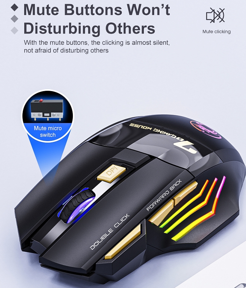 Wireless Gaming Mouse 2.4G Blu - Auto Mouse Mover ulasan dan harga