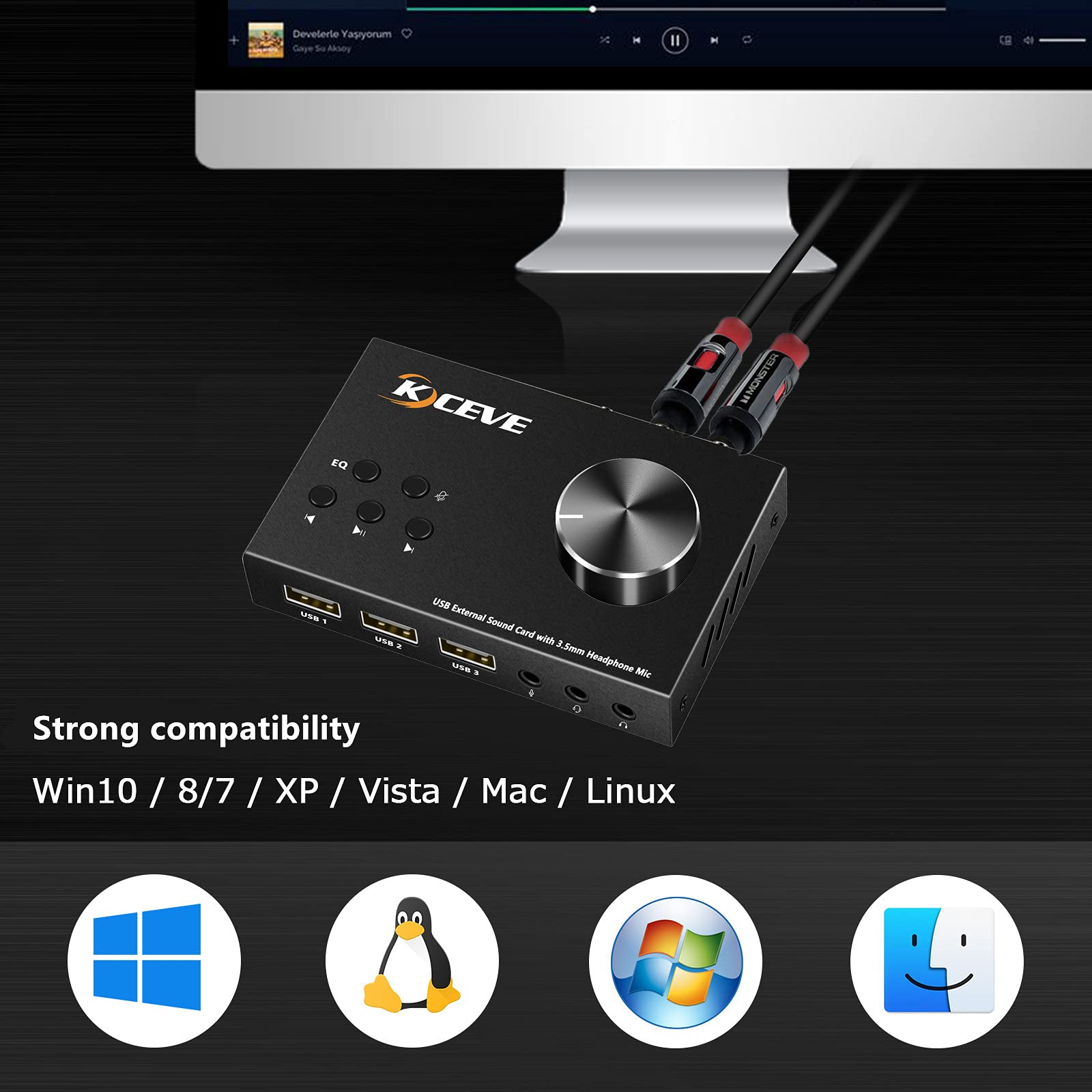 External Sound Card with Volum - Usb Sound Card External ulasan dan harga