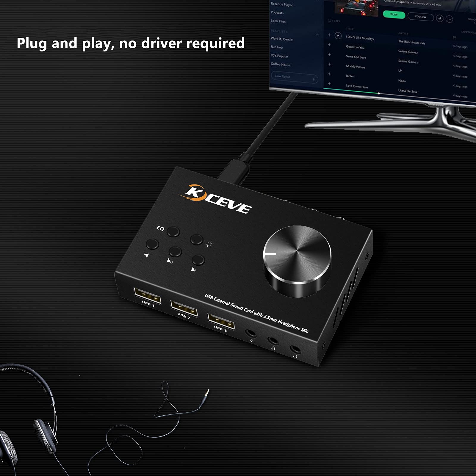 External Sound Card with Volum - Usb Sound Card External ulasan dan harga