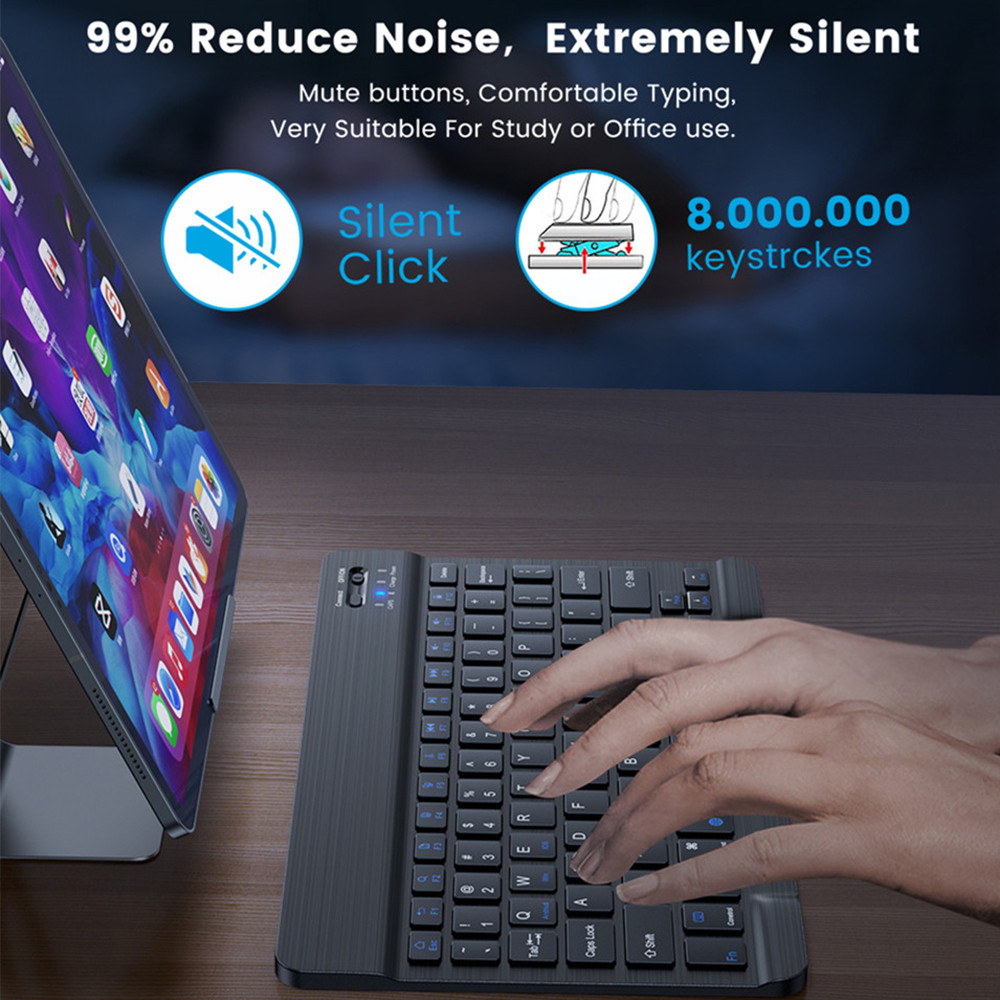 10 lnch Wireless  Bluetooth Mi - Wireless Keyboard Mini ulasan dan harga