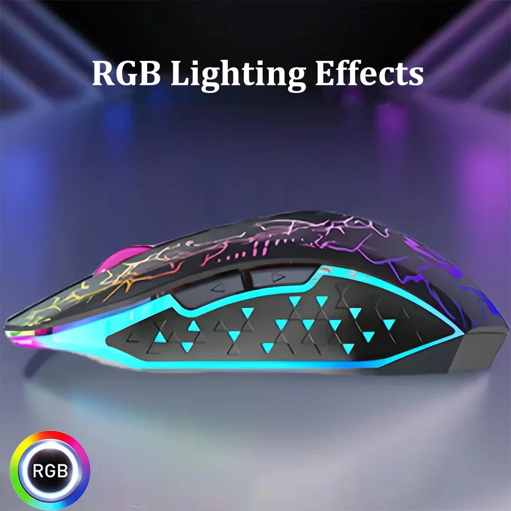 Bluetooth 5.2 Mouse RGB 2.4G W - Auto Mouse Mover ulasan dan harga