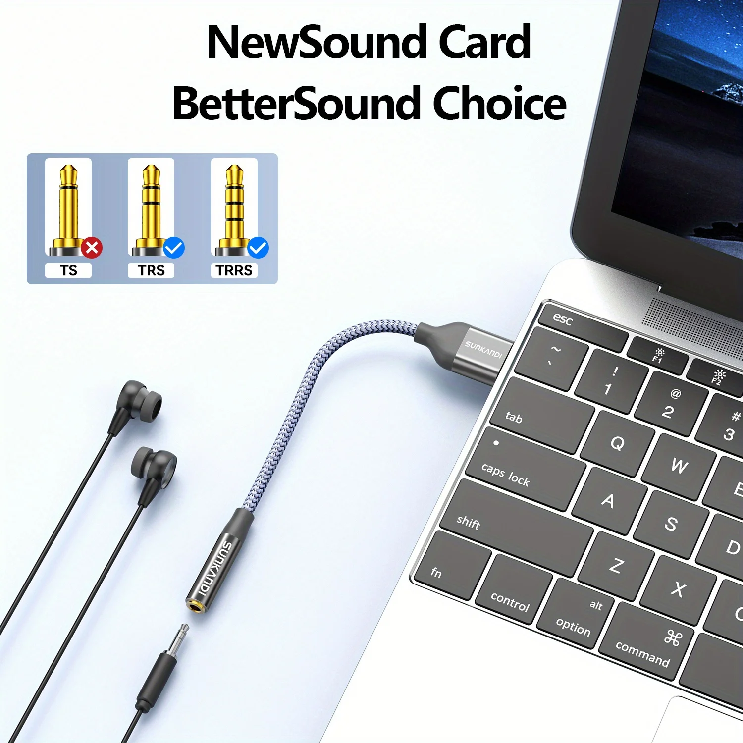 SUNKANDI USB to 3.5mm Audio Ja - Usb Sound Card External ulasan dan harga