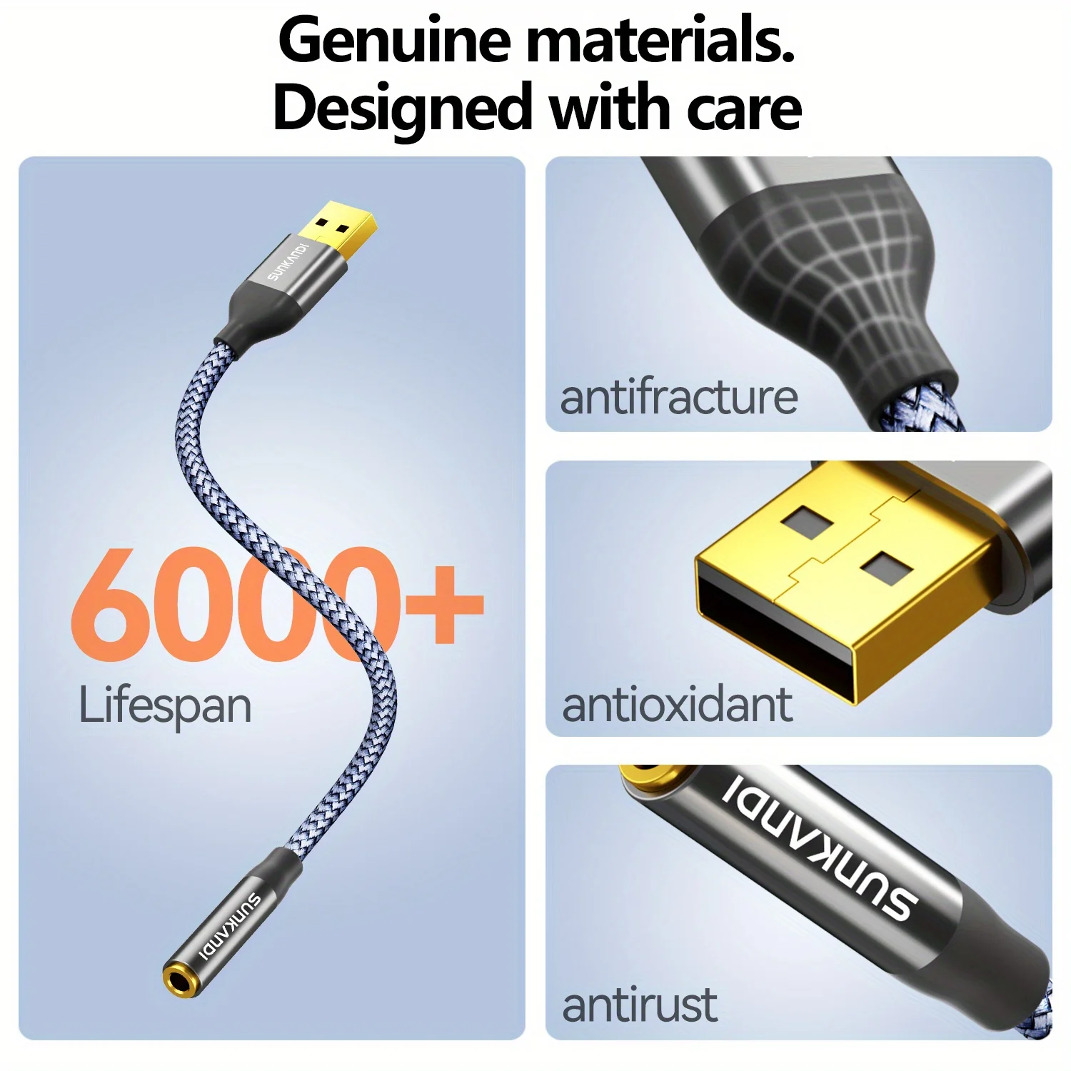 SUNKANDI USB to 3.5mm Audio Ja - Usb Sound Card External ulasan dan harga