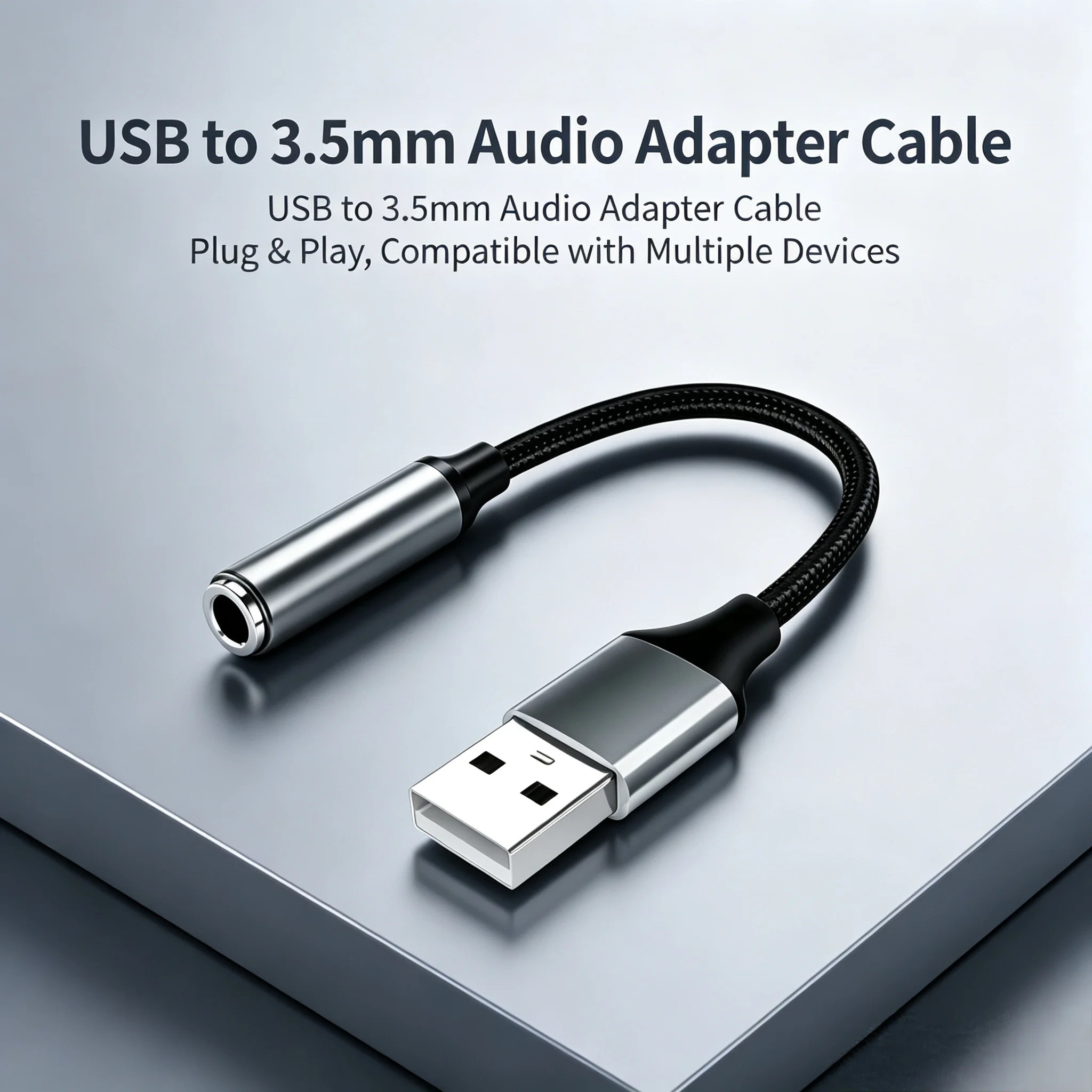 USB to 3.5mm Audio AUX Cable A - Usb Sound Card External ulasan dan harga