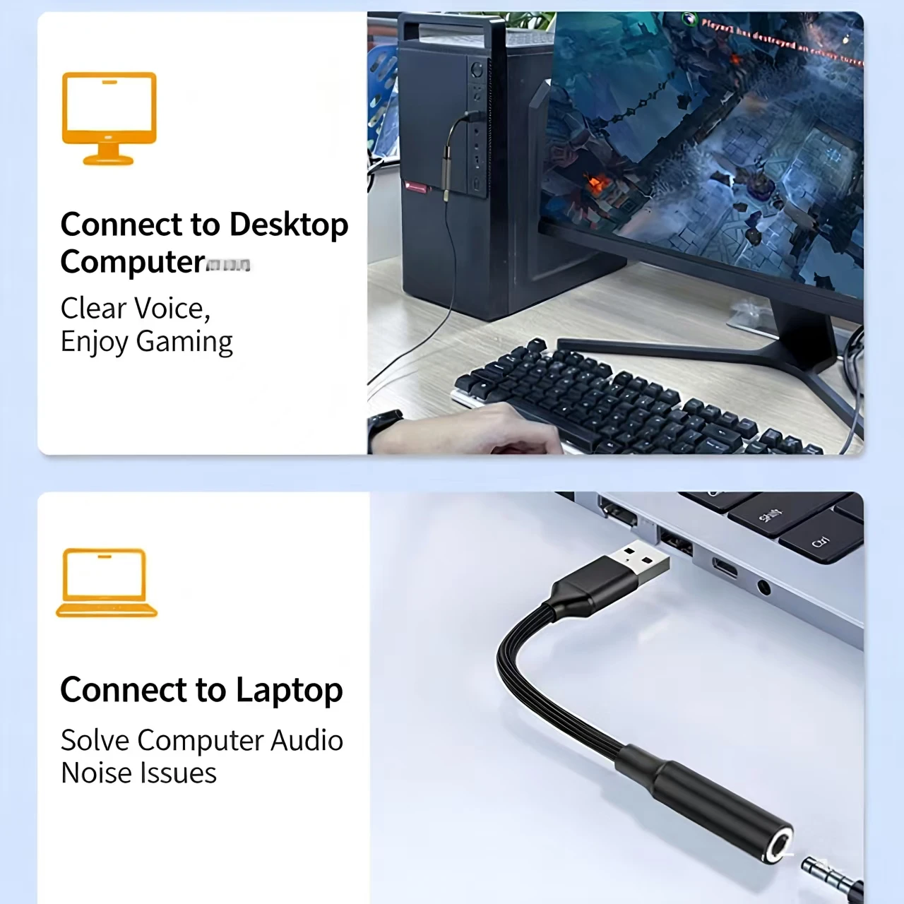 USB to 3.5mm Audio AUX Cable A - Usb Sound Card External ulasan dan harga