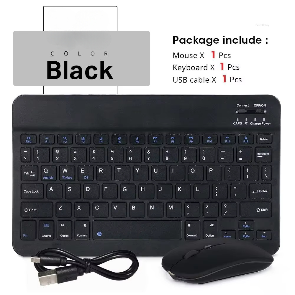 Hebrew Bluetooth Keyboard 10in - Wireless Keyboard Mini ulasan dan harga