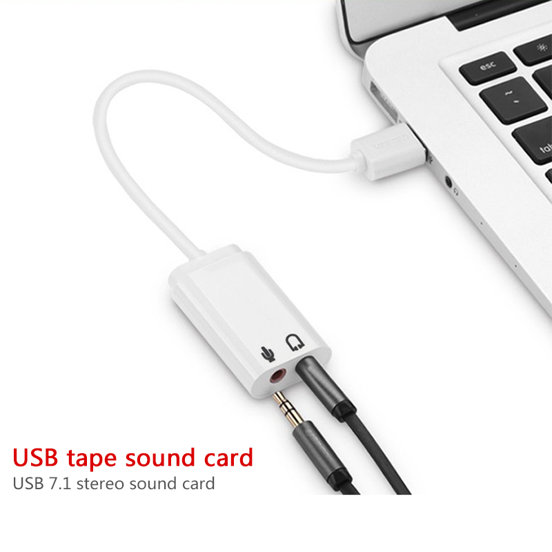 3D White 2.0 Virtual 7.1 Chann - Usb Sound Card External ulasan dan harga