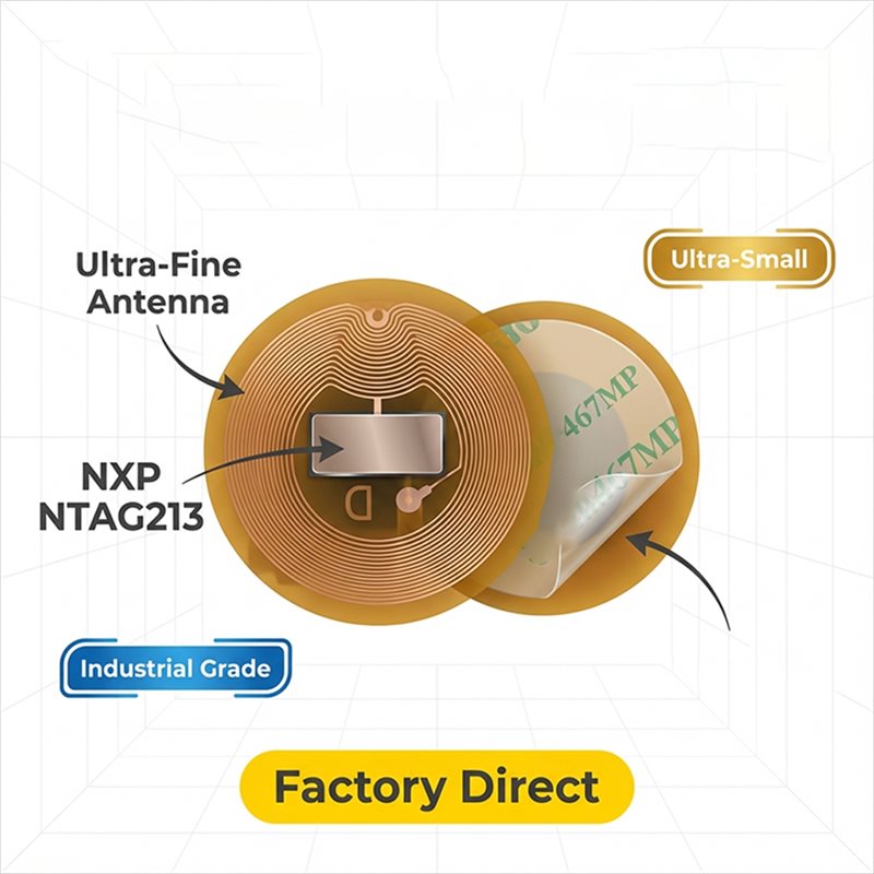 BAAE NFC Tag 6Mm Diameter NXP  - Nfc Tag Programmable ulasan dan harga