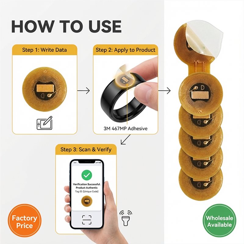 BAAE NFC Tag 6Mm Diameter NXP  - Nfc Tag Programmable ulasan dan harga