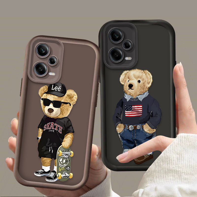 Fashion Luxury Bear Soft Case  - Xiaomi Redmi Note 13 ulasan dan harga