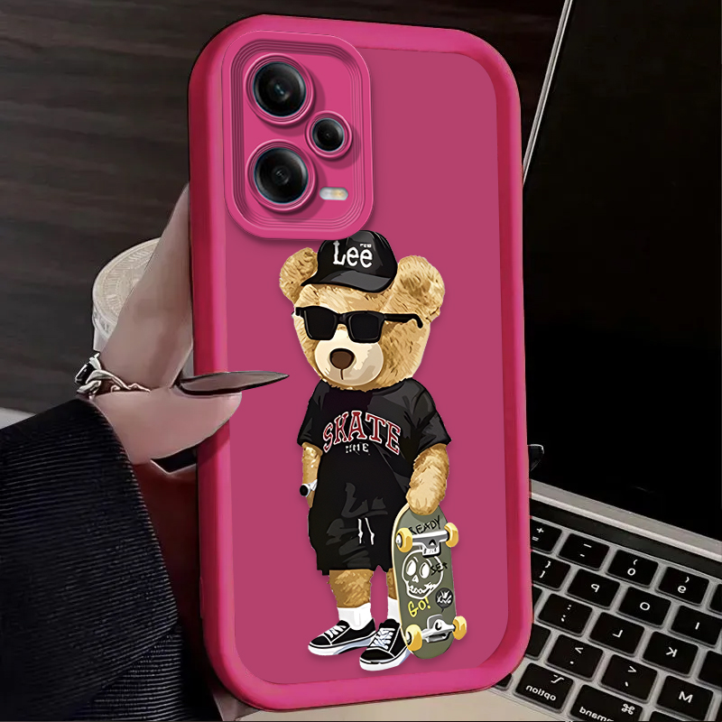 Fashion Luxury Bear Soft Case  - Xiaomi Redmi Note 13 ulasan dan harga