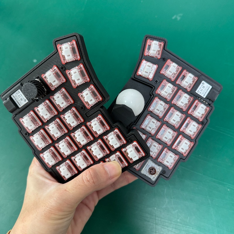 NEW MoNa² Split Trackball Keyb - Wireless Keyboard Mini ulasan dan harga