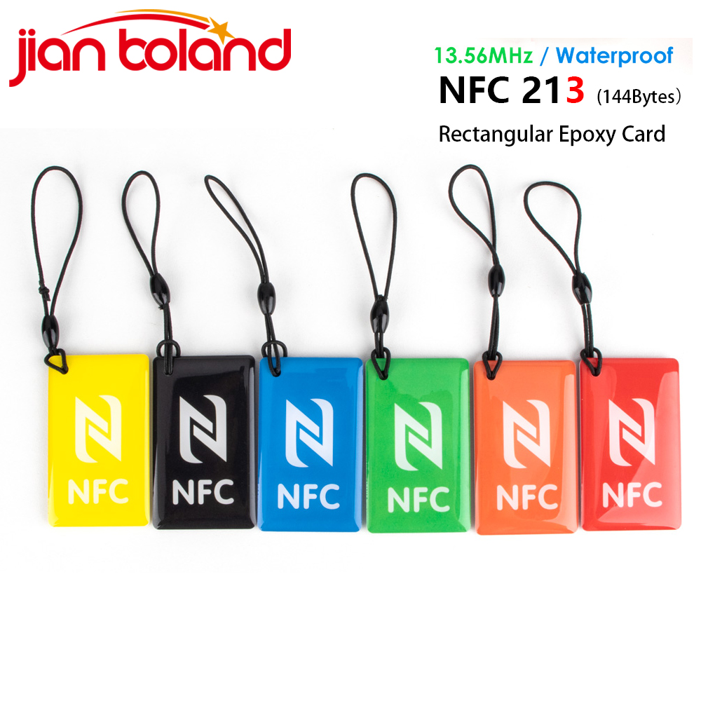 6pcs Rectangular 13.56MHz ISO1 - Nfc Tag Programmable ulasan dan harga